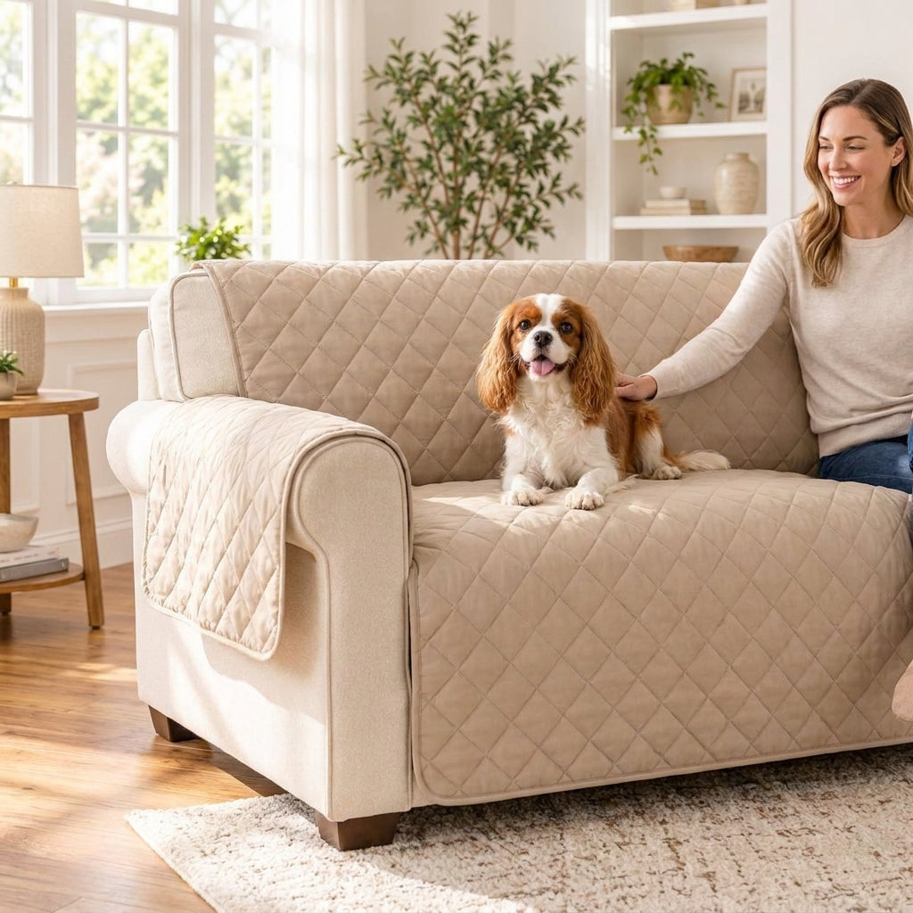 Quilted Sofa Protector for Dogs & Cats