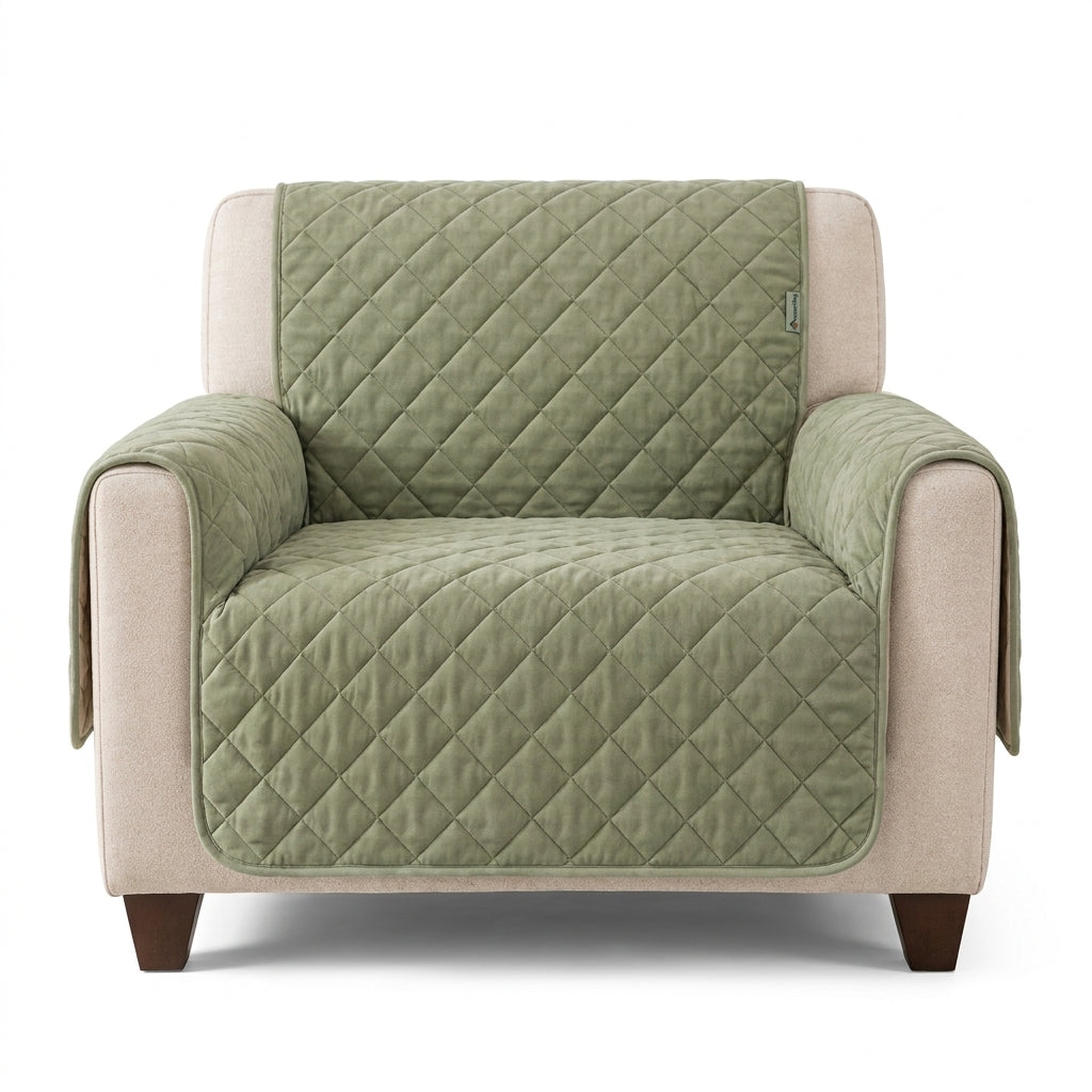Sage Quilted Pet Furniture Throw