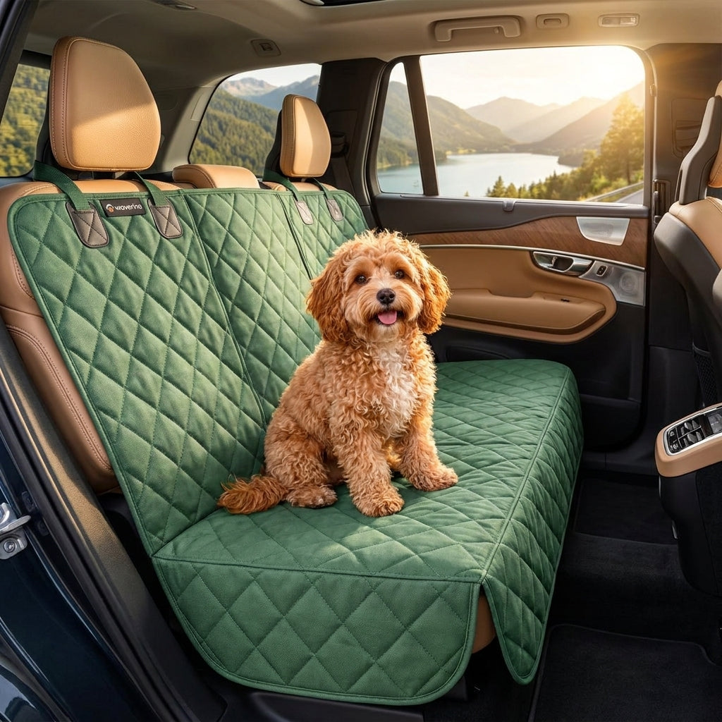 Quilted Dog Hammock Seat Cover for SUVs