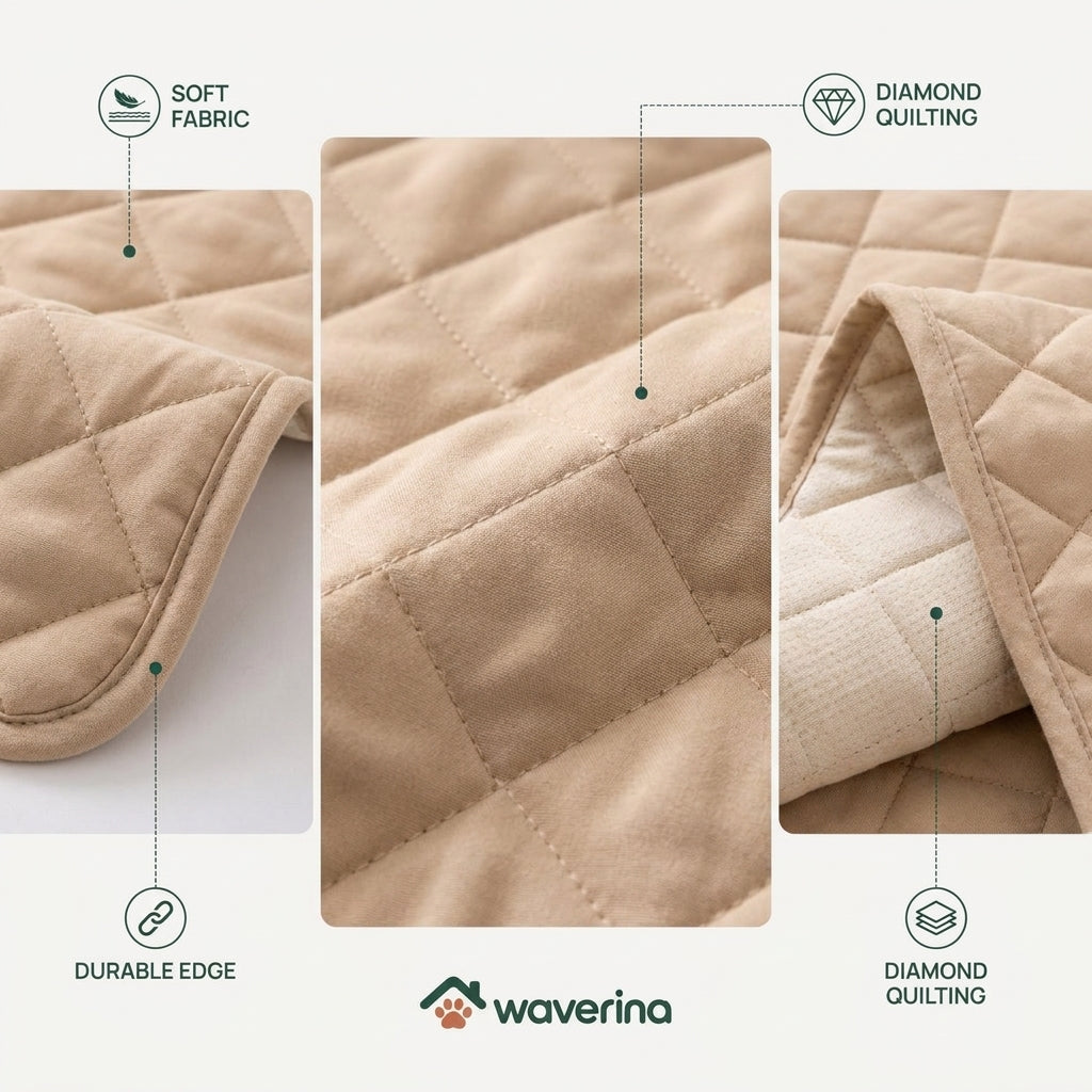 Quilted Bed Mattress Protector for Pets