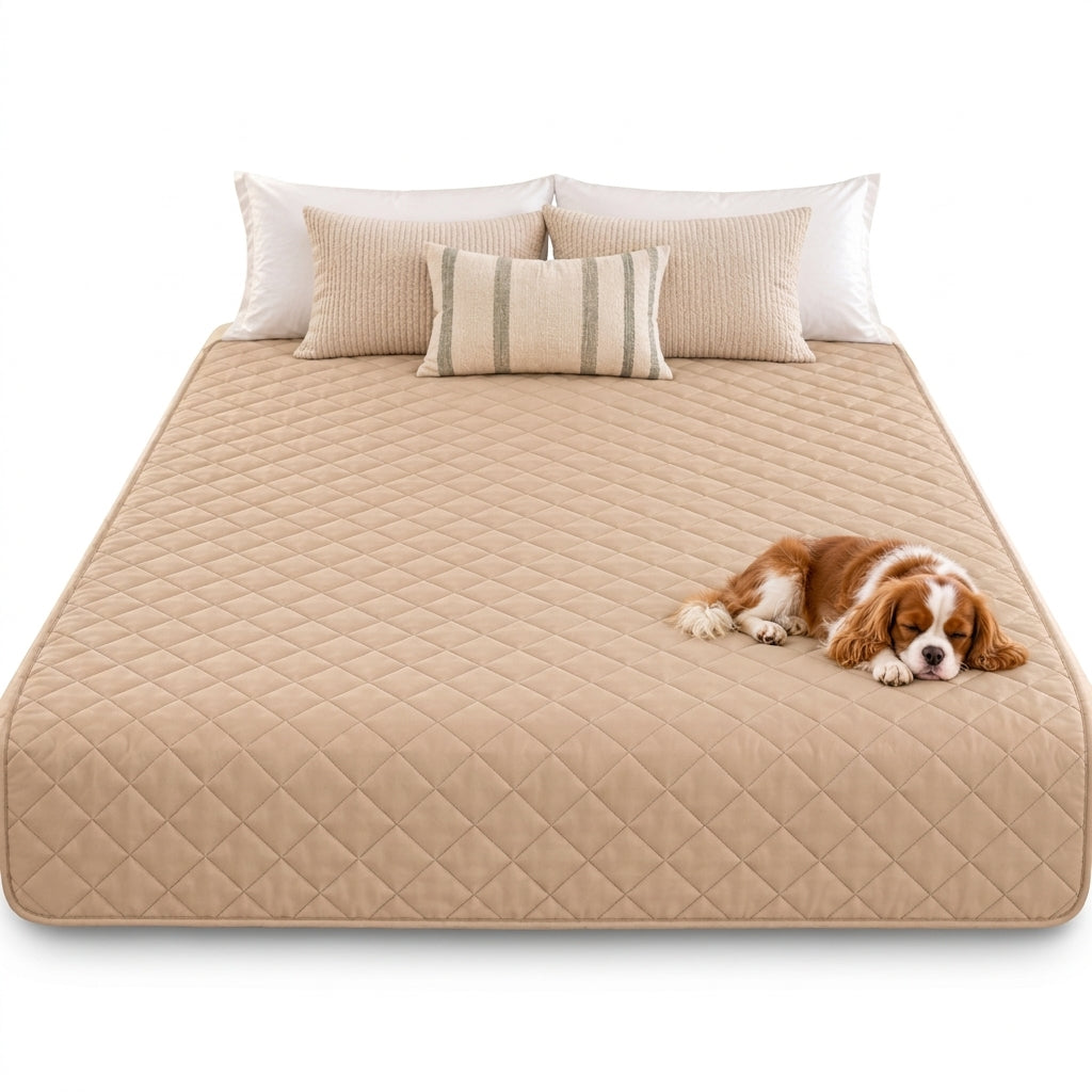 Quilted Bed Mattress Protector for Pets